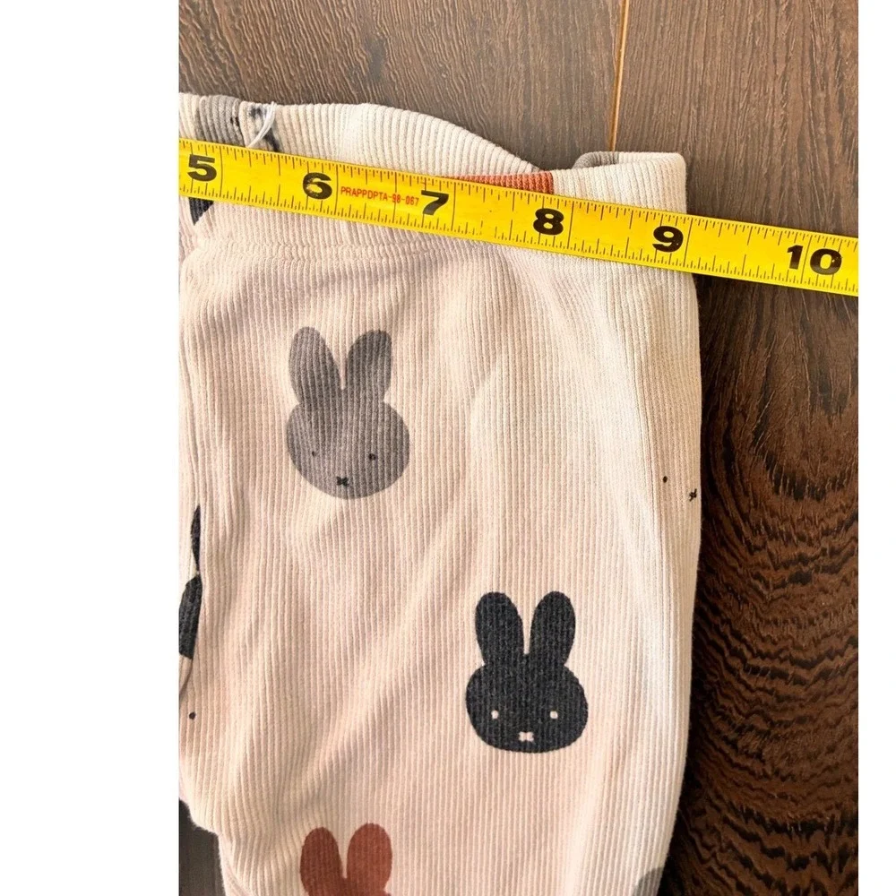Tobias‎ & the Bear Miffy Bunny Ribbed Knit Pajama Set Kids 3T 2PC